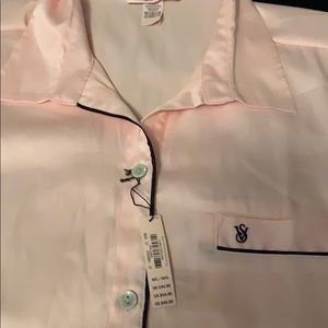 Pink Satin Victoria Secret PJ BOXWE SET $58